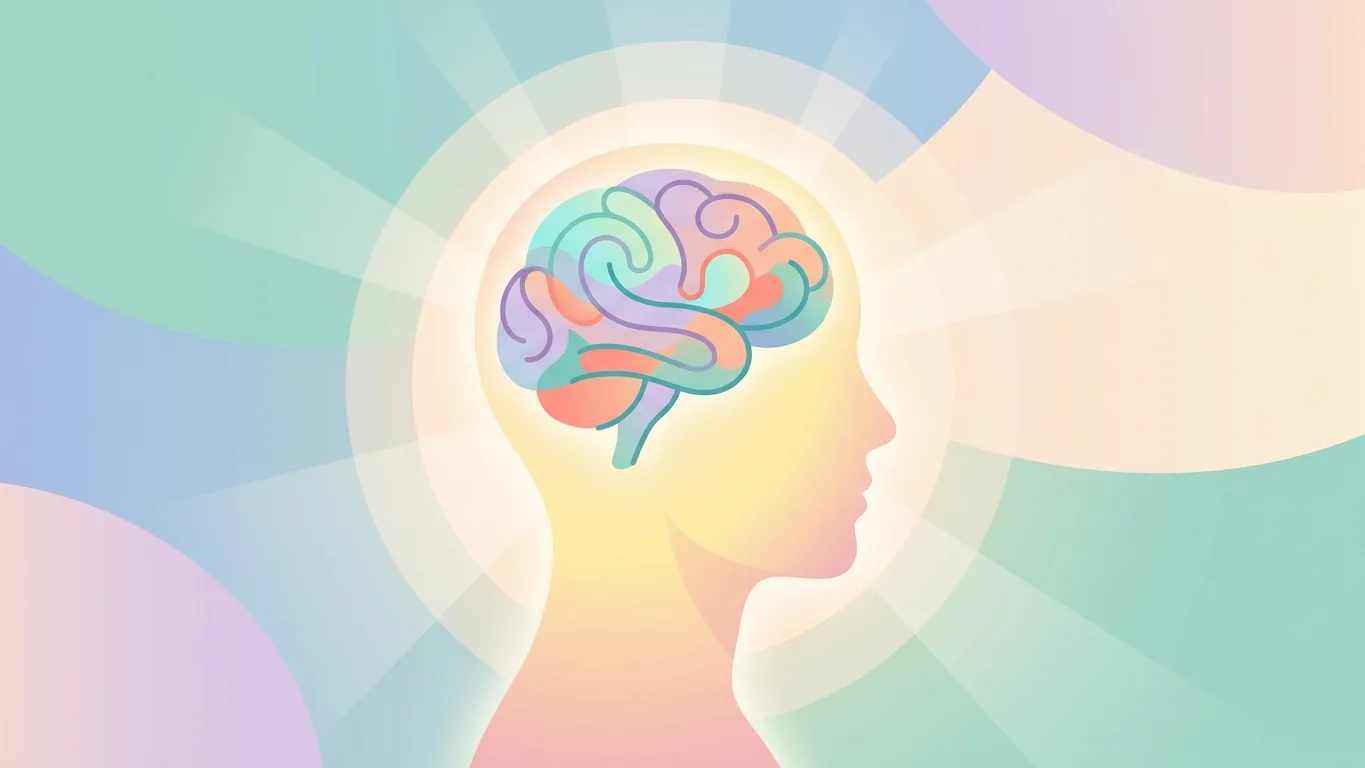 Calm abstract illustration symbolizing staying aware and at peace during awake craniotomy for glioblastoma