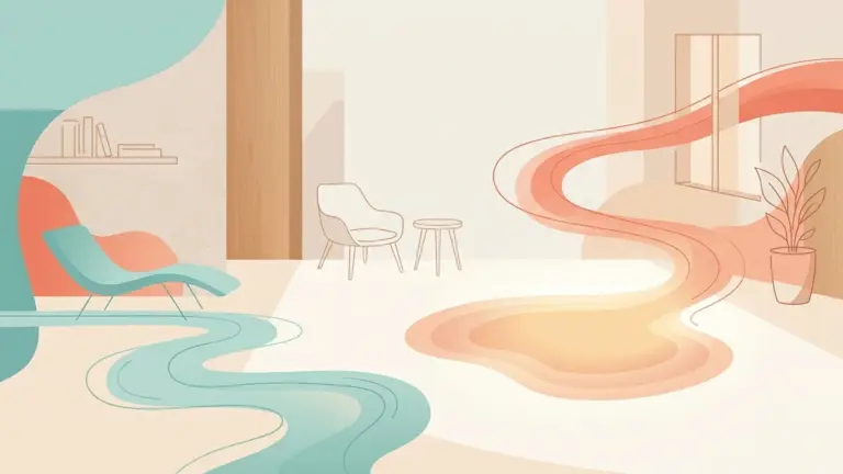 Illustration of two different treatment paths leading to the same calm outcome