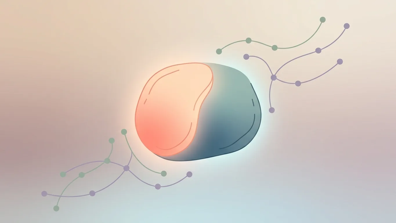 Abstract illustration symbolizing how a hidden biological switch changes treatment response